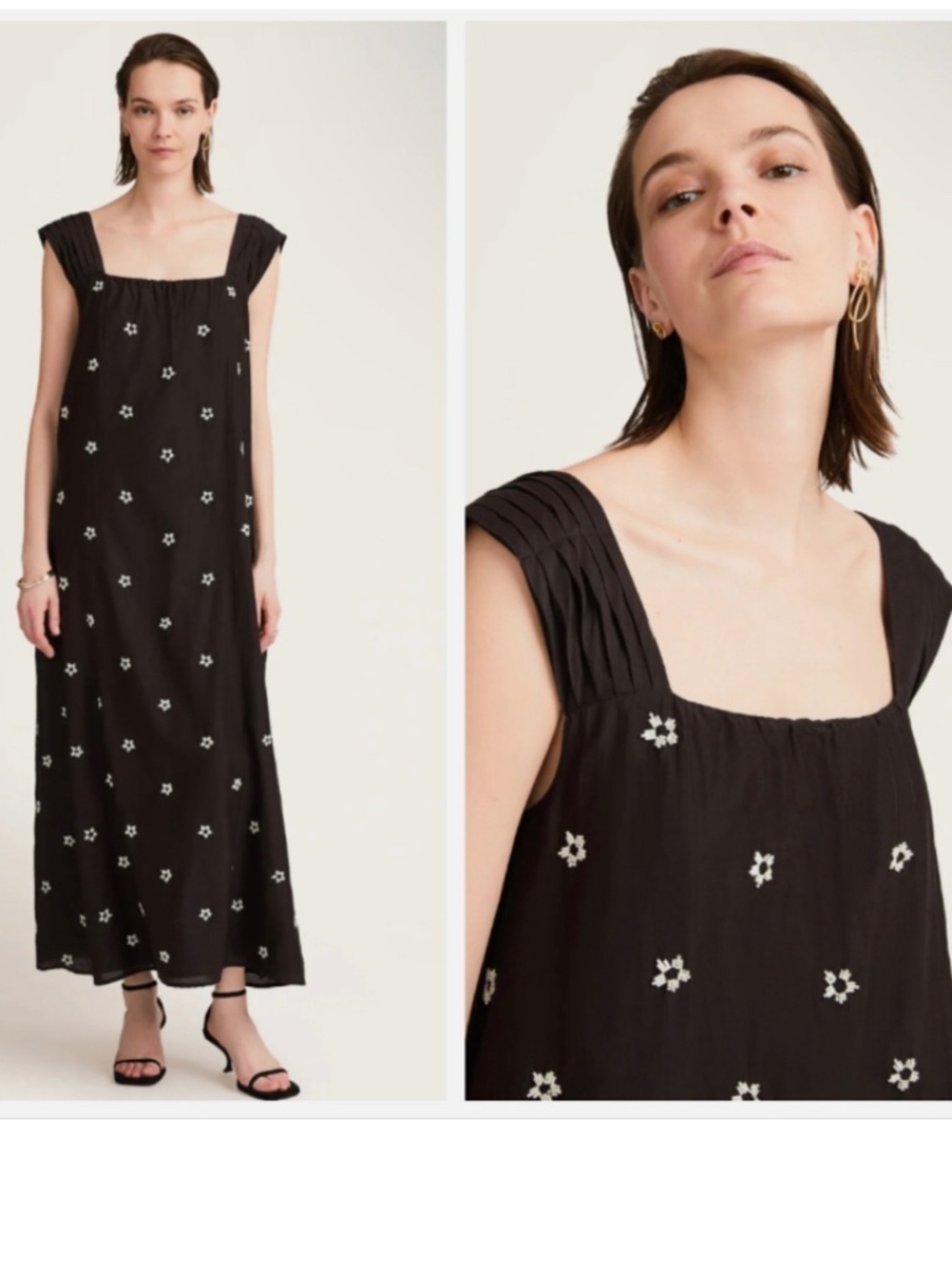 ★Worn Once! Org.$920 MERLETTE Rossetti Beaded Dress Black Size S★